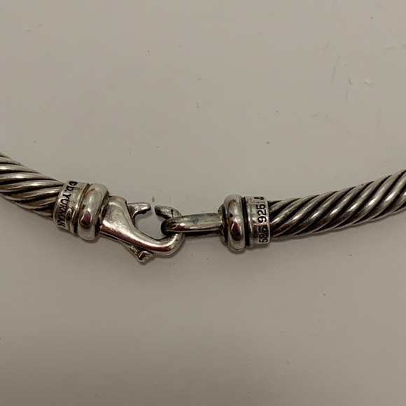 DAVID YURMAN STERLING SILVER AND 14K CABLE CHOCKER - Picture 5 of 6